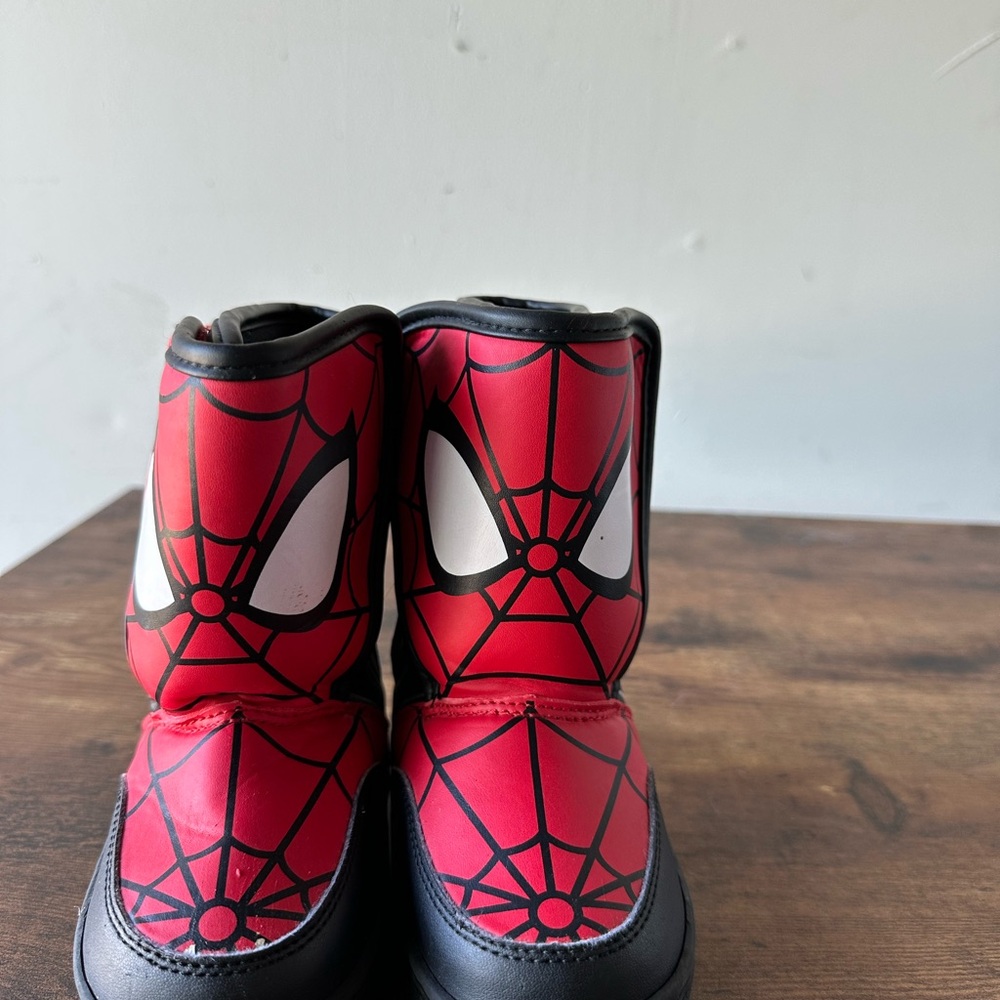 Marvel Black and Red Kids Slip-On Shoes